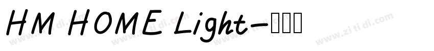 HM HOME Light字体转换